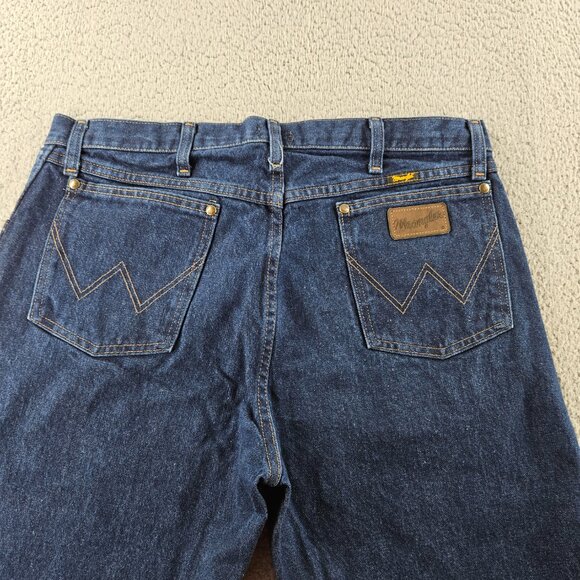 Wrangler Jeans Mens 38x32 Blue Regular Fit 47MWZPW Western Cowboy Cut Work Pants - Picture 14 of 15